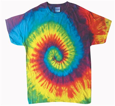 Tie Dyes Mens Tie Dyed Performance Short Sleeve T Shirt H1000 Swirl