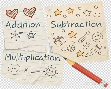 mathematics clipart engaging hand drawn math concepts  playful designs