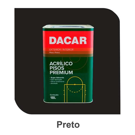 TINTA PARA PISOS 18L PRETO DACAR TINTA PARA PISOS 18L PRETO DACAR DACAR