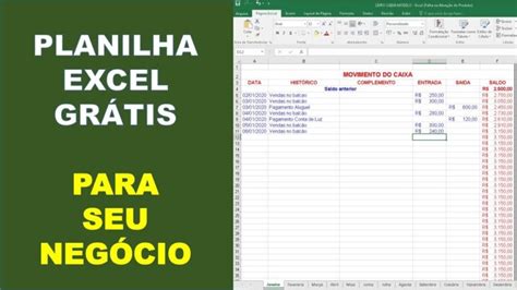 Planilha De Livro Caixa Gr Tis No Excel Guia Completo Actualizado