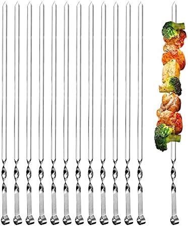 Maridergo Kebab Skewers Pcs Stainless Steel Bbq Kebab Meat Skewers