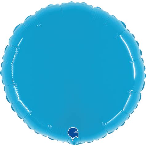 Balloon R Round Cyan Fluo Blue