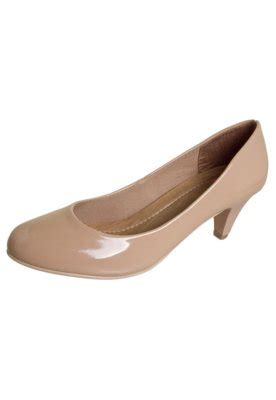 Scarpin Pink Connection Verniz Nude Compre Agora Dafiti Brasil