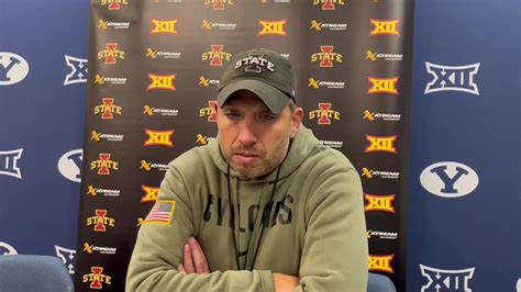 Iowa State coach Matt Campbell talked about another milestone his team ...