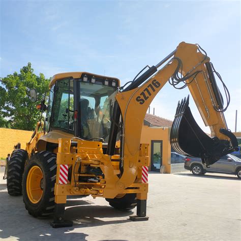 Ton Ton Ton Front End Compact Backhoe Loader With X Four Wheel