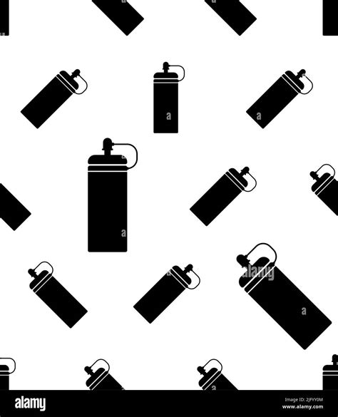 Water Bottle Icon Seamless Pattern Mineral Water Bottle Vector Art