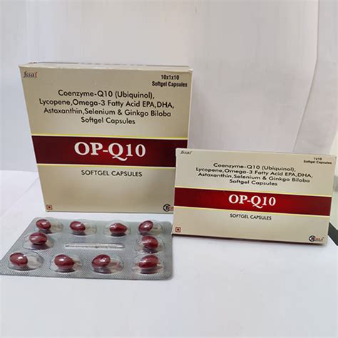 OP Q10 Coenzyme Q10 Ubiquinol Lycopene Omega 3 Fatty Acid Epa