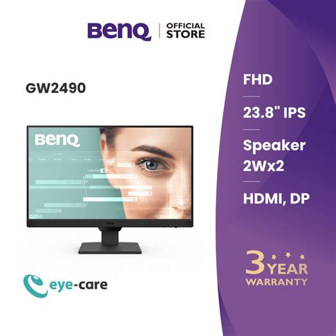 Jual Benq Gw2490 238 1080p Fhd 100hz Eye Care Monitor Shopee Indonesia