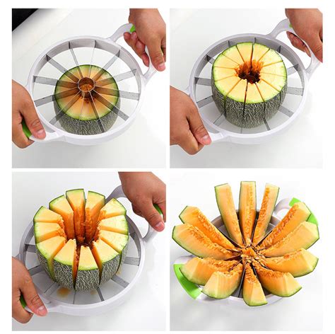 Creative Kitchen Tool Large Fruit Melon Slicer Cutter Corer Stainless