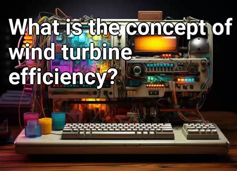 What is the concept of wind turbine efficiency? – Technology.Gov.Capital