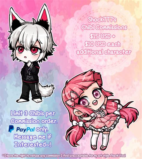 Chibi Commissions Open By Shock777 On Deviantart