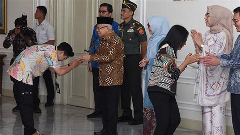 Ma Ruf Amin Gelar Halal Bihalal Di Istana Wapres Foto Tempo Co