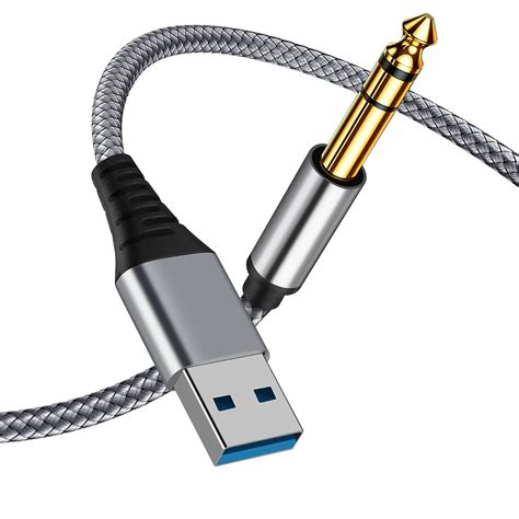 Cable De Audio Est Reo Trs De Pies Usb A Macho De Pulgadas