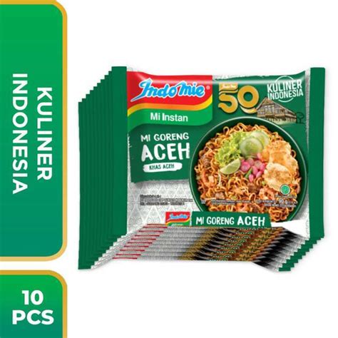 Jual Mie Instant Indomie Goreng Aceh 10 Pcs X 90gr Mie Enak Dan Murah