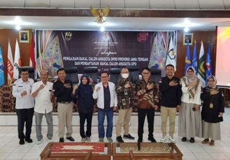 KPU Jateng Buka Tahapan Pendaftaran Bacalon DPD Dan DPRD Catat