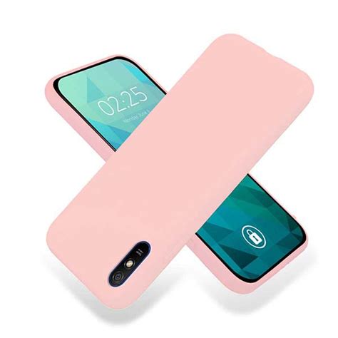 ETUI GUMA SMOOTH NA TELEFON XIAOMI REDMI 9A REDMI 9 AT PUDROWY RÓŻ