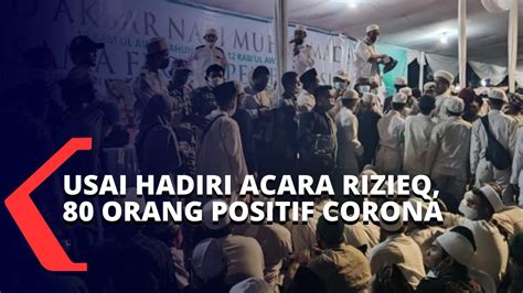 Usai Hadiri Acara Rizieq Shihab 80 Orang Terkonfirmasi Positif Corona