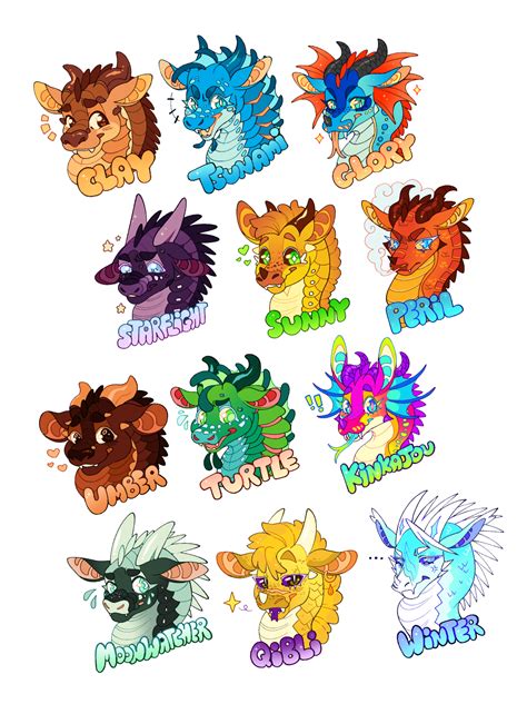 More Wings Of Fire Stickers Paper Stickers Pe