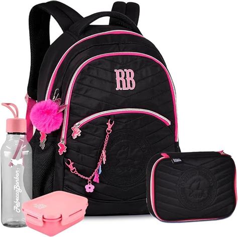 Kit Rebecca Bonbon Mochila E Estojo Soft Squeeze E Marmita Rb