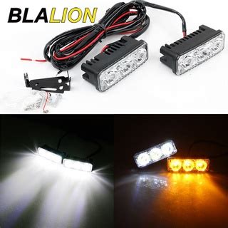 SEAMETAL 2Pcs 12V Car LED Daytime Running Light RGB Flexible Turn