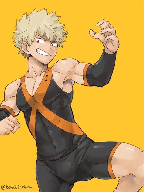 The Big Imageboard Tbib 1boy Bakugou Katsuki Biceps Bike Shorts