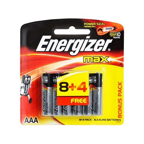 PILE ENERGIZER MAX E92 BP8 4 AAA