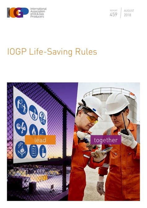 Pdf Iogp Life Saving Rules Hse Life Nl The Netherlands Oil And Gas