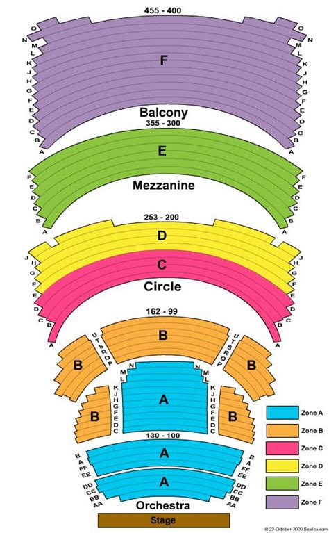 Overture Center Interactive Seating Chart - Center Seating Chart