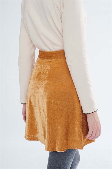 Velvet Dream Skirt Mustard Miss Patina