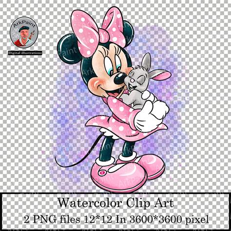 Minnie Mouse Png Minnie Mouse Clipart Digital Product Color Etsy