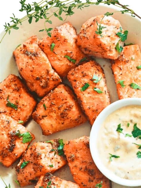 11 Minutes Salmon Bites Easy Seafood Recipe Immaculate Bites