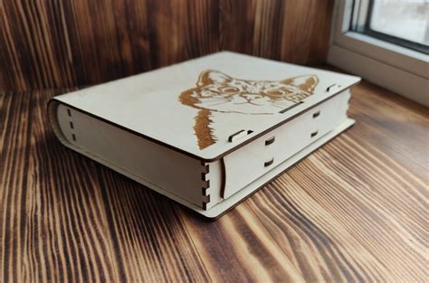 Glowforge File Box Template Laser Cut Book Box Laser Cut Files Svg Cdr