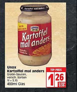 Unox Kartoffel Mal Anders Angebot Bei Edeka Prospekte De