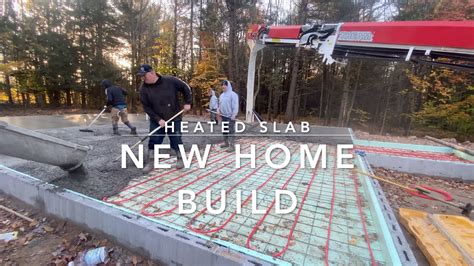 Heated Concrete Slab Poured On A Cmu Stem Wall Youtube