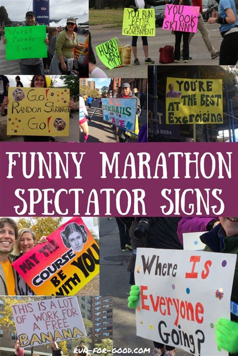 Funny Marathon Signs For Spectators Run For Good Marathon Signs