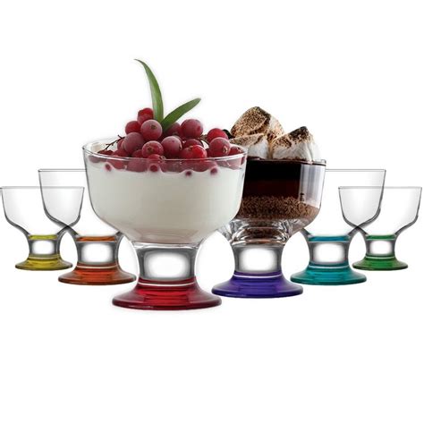 Lav Dessertschale Dessertschalen 100 Bleifrei Pudding Schalen Mit Fuß 6er 285cc Glas 6 Tlg