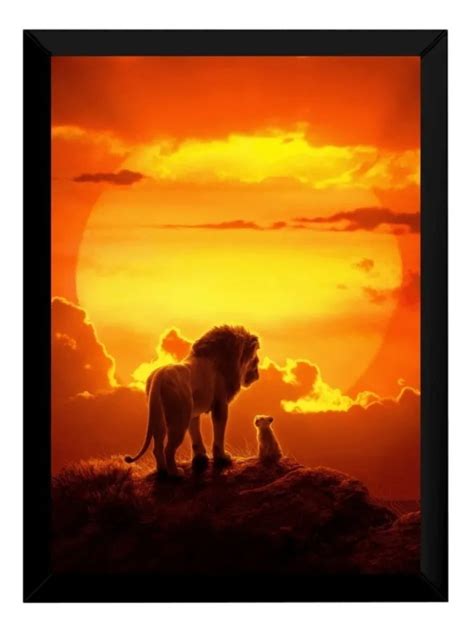 Lindo Quadro Filme O Rei Leão Por Do Sol no Elo7 RSdecore 13C536E