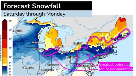 Heavy snow for parts of Michigan. Where they could see 12 inches.