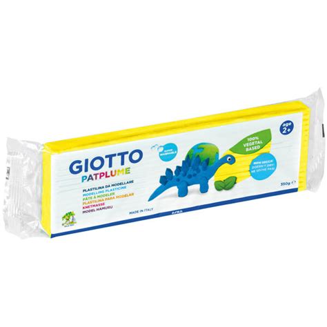 Plasticina Giotto Patplume Amarelo G Americana Revenda