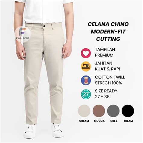 Jual Celana Panjang Pria Chino Chinos Chinoz Pants Clana Panjang Cowok