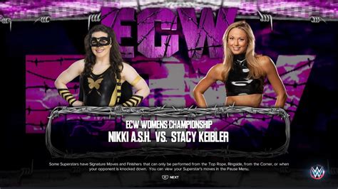 Wwe K Fmp Episode Match Ecw Womens Title Nikki Ash Vs Stacey