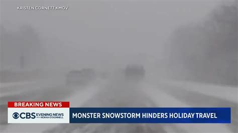 Cbs Evening News On Twitter The Monster Storm Has Come At The Worst Time For Holiday Travelers