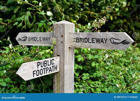 Bridleway And Public Footpath Stock Photo - Image: 20875210