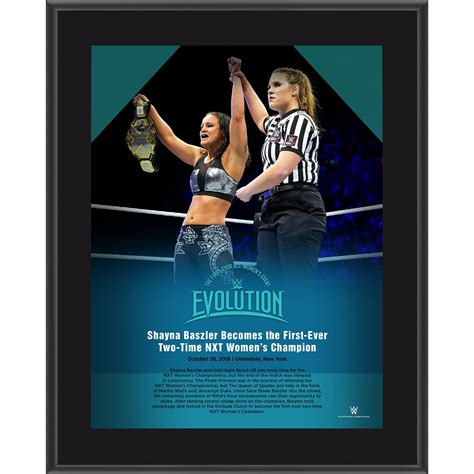 Shayna Baszler WWE 10.5" x 13" 2018 Evolution Sublimated Plaque
