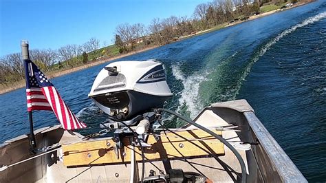 1964 Evinrude Fastwin 18 HP Outboard Motor On The Aerocraft P 12 YouTube