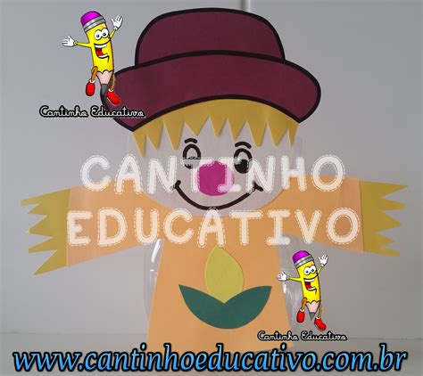 Espantalho Na Garrafa Pet Cantinho Educativo