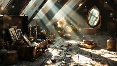 dusty attic treasures image attic sunbeams vintage