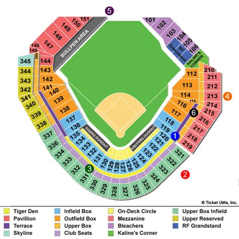 Comerica Park Seating Chart Suites Cabinets Matttroy