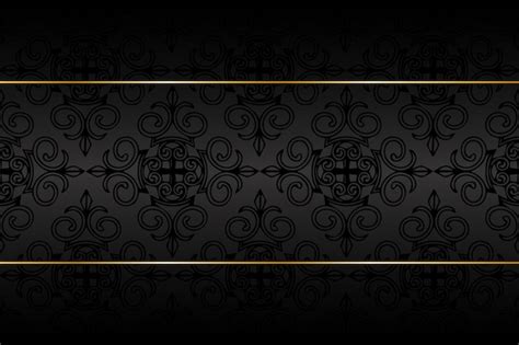 Premium Vector | Vip card, black background with ornaments and golden elements. abstract ...