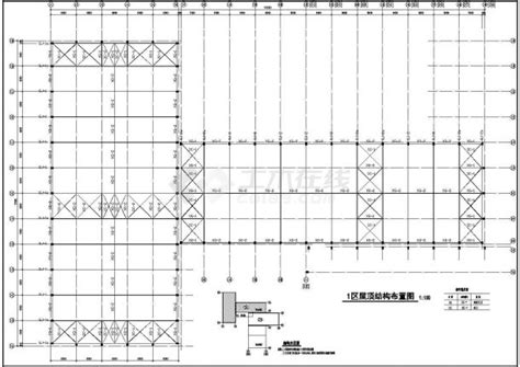 某地单层排架结构厂房结构施工图纸工业建筑土木在线